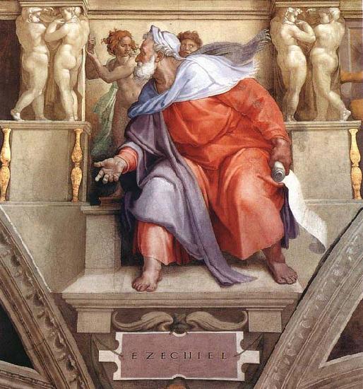 Michelangelo Buonarroti Ezekiel china oil painting image
